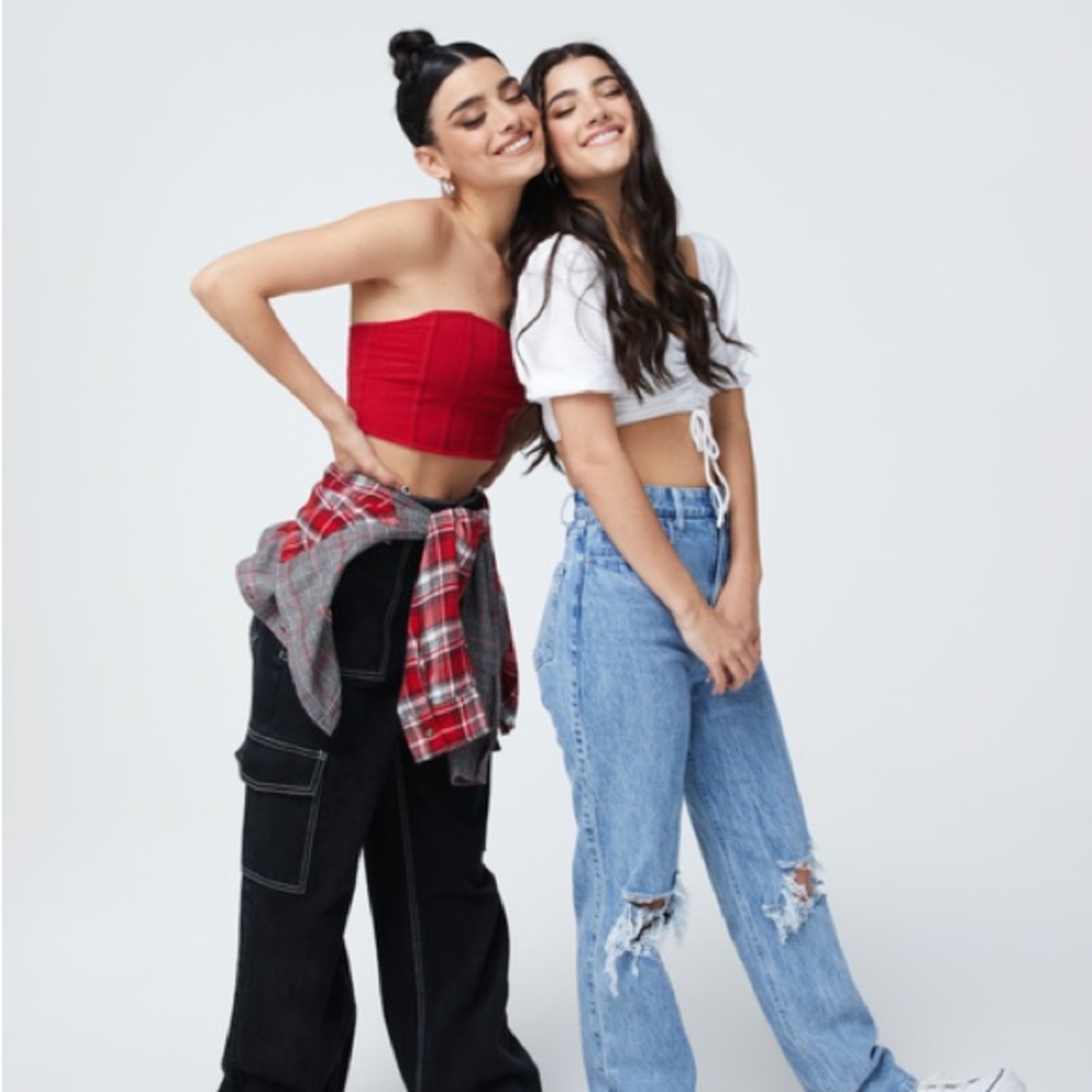 Hollister Social Tourist cargo denim jeans